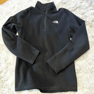 The North Face Fleece Quarter Zip Pullover  |  black, size small